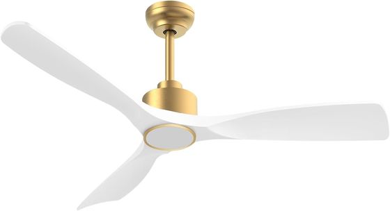 52 暗くなるライト ABS の天井扇風機 天然白 ホワイト ホワイト ホワイト