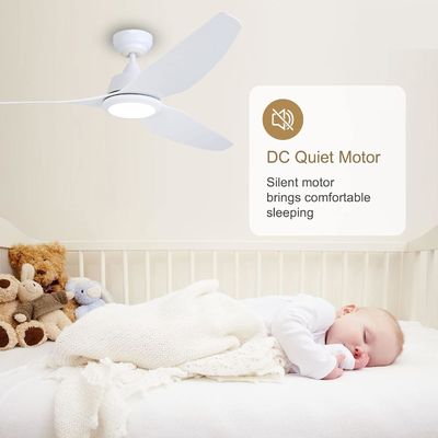 DCモーターと照明の 56 インチサイレント天井扇風機